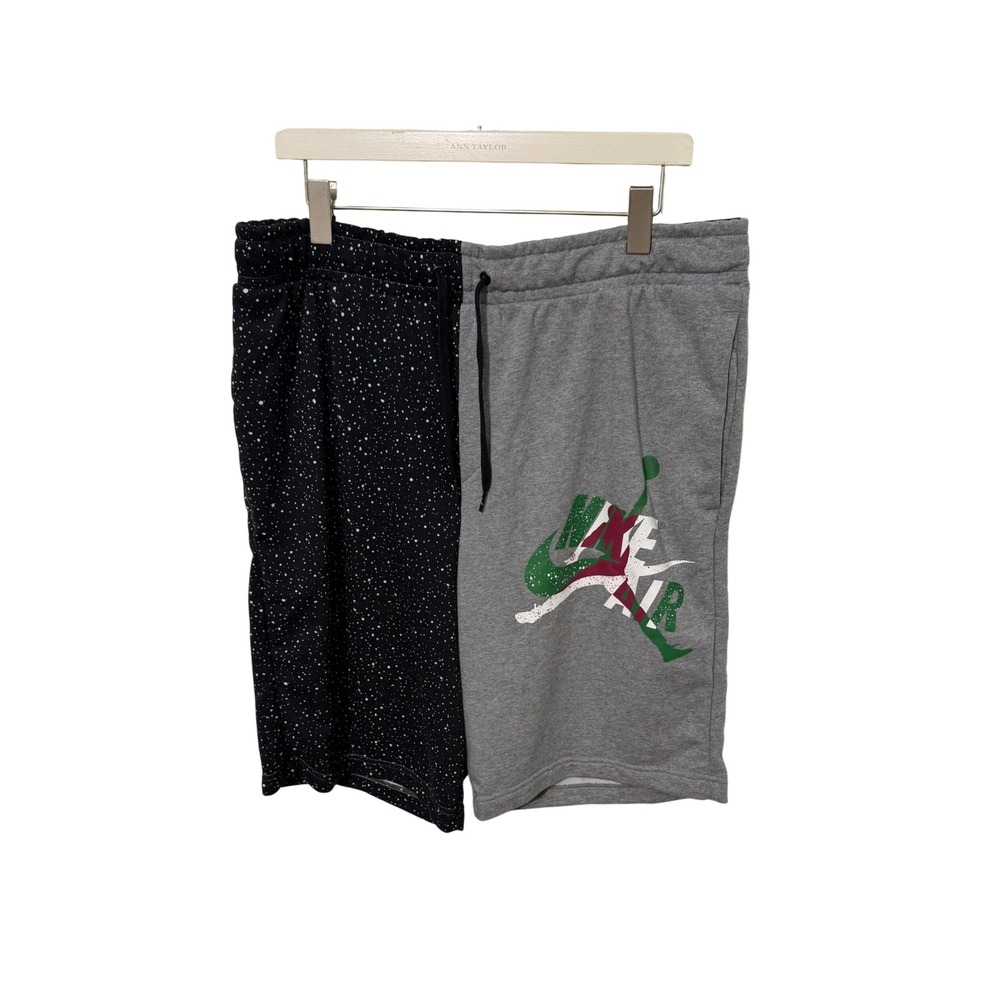 Jordan Jumpman Classics Shorts Mens XL Grey Black Split Speckled CK2854-092